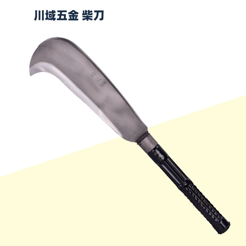 Cuchillo de leña cuchillo de gancho grande cuchillo curvo acero al manganeso enfriamiento herramientas agrícolas Control de Inundaciones mango de madera de emergencia mango de acero fábrica al por mayor