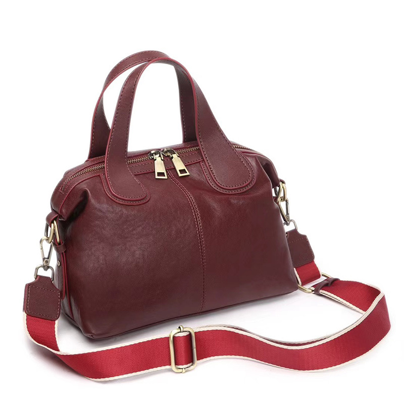 2025 New Top Grain Vegetable-Tanned Cowhide Pillow Bag For Women, Large Capacity Handbag & Crossbody Bag, Luxury Commuter Versatile Bag - Thumbnail 8