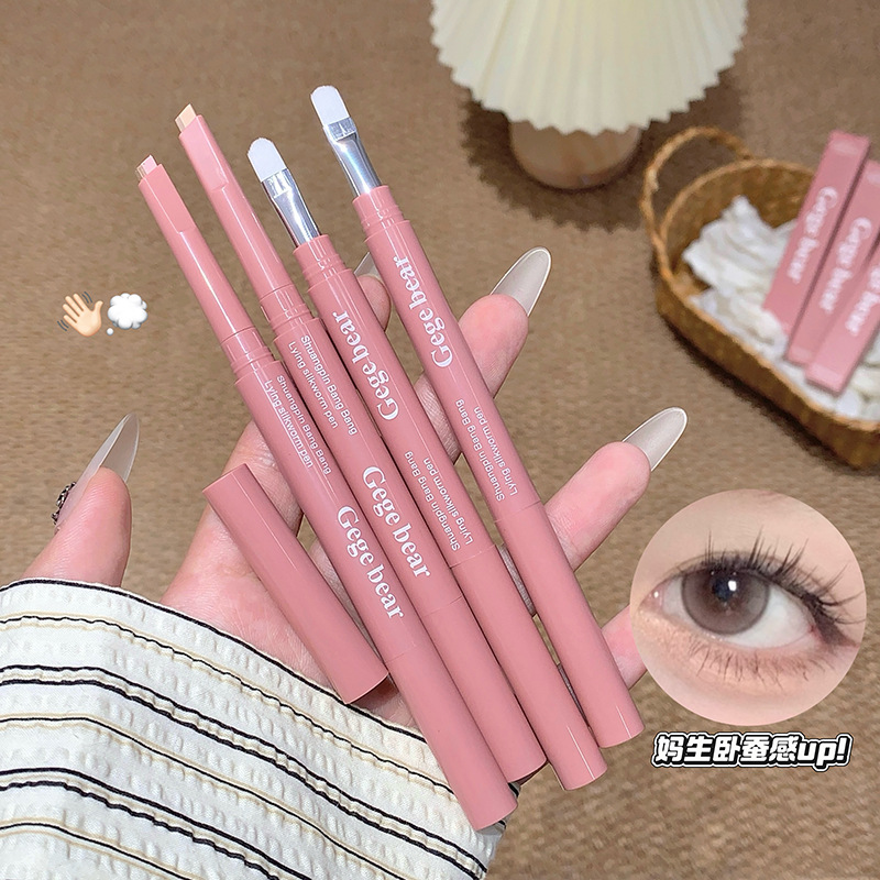 Gege oso doble pluma de seda de cama brillante delinear sombras de resaltos impermeables de doble cabeza madre sensación de pluma de seda de cama image 3