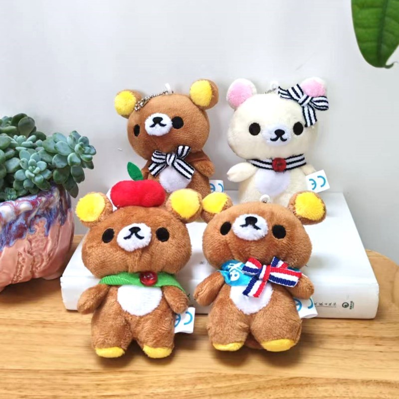 インスタ映えするぬいぐるみペンダント、可愛い日本風リラックマのぬいぐるみ、ペンダント、キーホルダー、バッグ飾り、カップルギフト|undefined