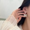 Silver needle, earrings, silver 925 sample, wholesale, internet celebrity, high-quality style, simple and elegant design