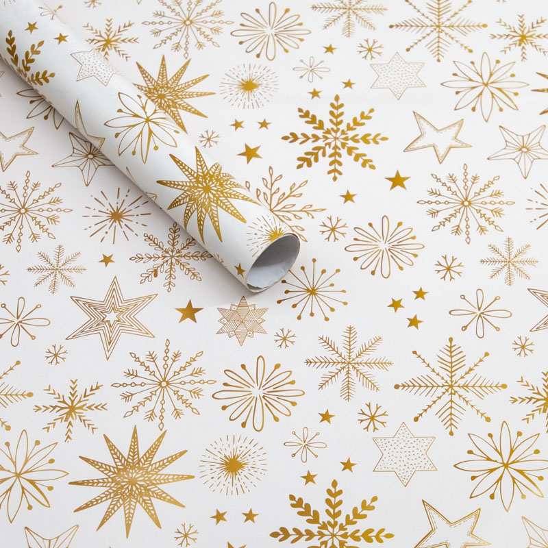 Nuevos productos creativos 10 hojas al por mayor día de Navidad día de Año Nuevo regalo caja de regalo papel de embalaje de papel de Navidad de color artesanal
