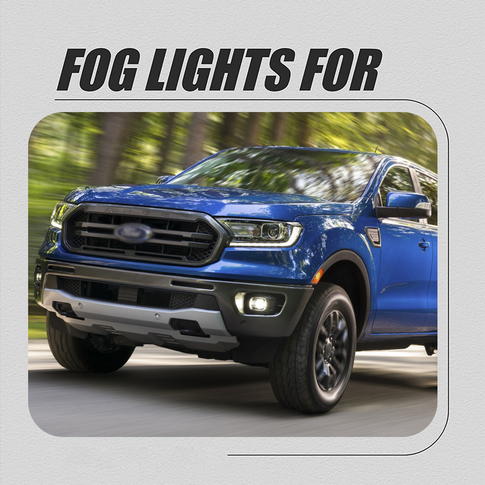 Aplicable a Ford 19 / 20 / 21 Ranger Front Fog Lamp Assembly Halogen Day Drive Light