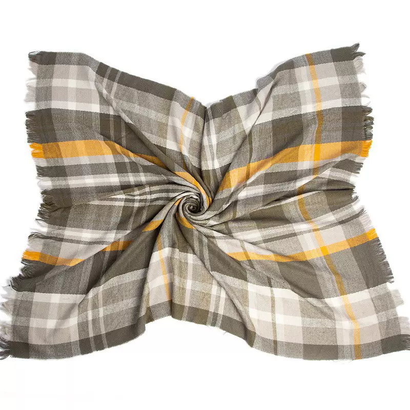 外贸格纹大方巾围巾女士欧美秋冬季加厚保暖披肩格子披肩桐庐厂家