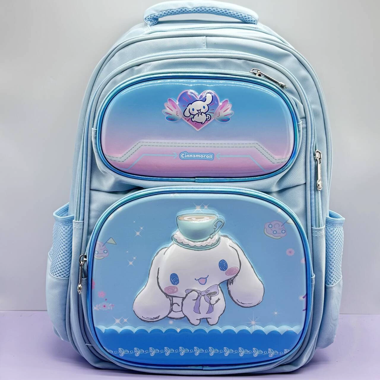 Cartoon school bag, children's backpack lightweight, 17inch, spine protection