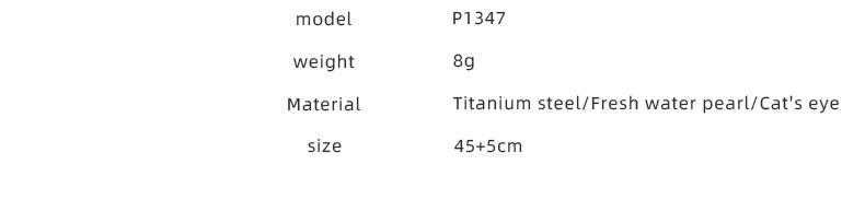 Elegant Geometric Pearl Plating Opal Necklace