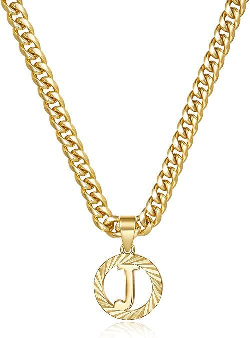 Meilleure vente transfrontalière : Chaîne simple en or ajourée à 26 lettres, style européen et américain, pour femme._voghion.com