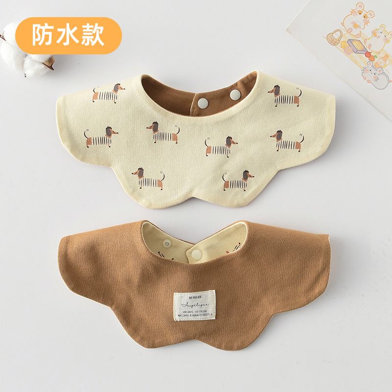 【방수 면 양면】 귀족 강아지 + 카멜 색상