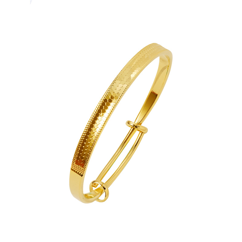 Vietnam oro dragón escala Push-Pull pulsera de aleación de cobre ajustable de largo plazo no se desvanece todo-coincidencia nacional de la moda de los hombres y las mujeres de la pulsera al por mayor