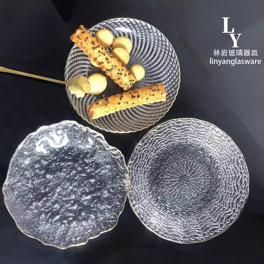 Plato Frutas Vidrio Relieve - Hotel Hogar