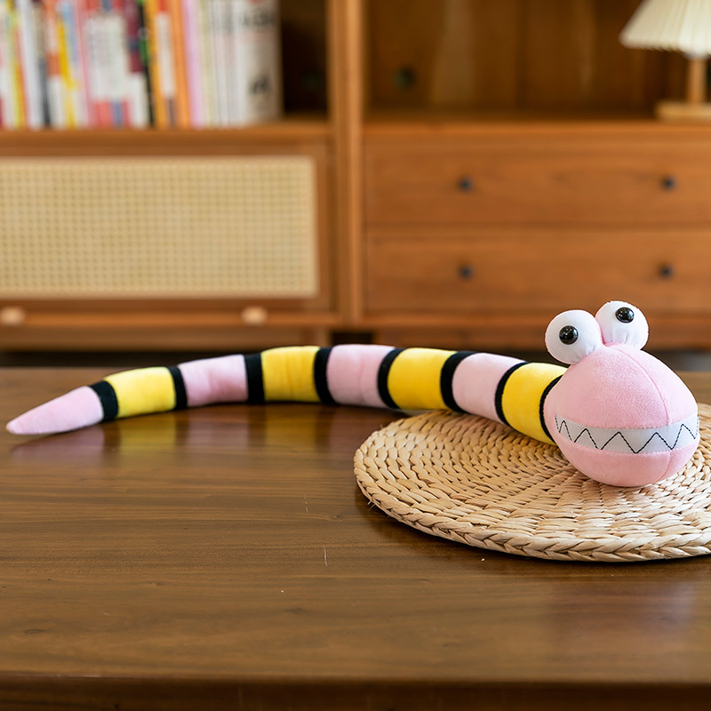 2025 serpiente año mascota nuevo festival de bambú color serpiente muñeca de peluche para tranquilizar el torno de bebé al por mayor procesable LOGO