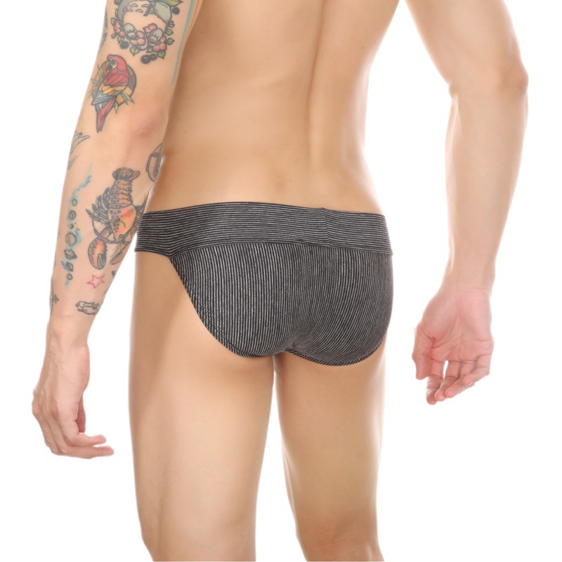 Europeo y americano de los hombres de alta horquilla transpirable de malla más tamaño de rayas ropa interior cómoda transfronteriza exclusiva