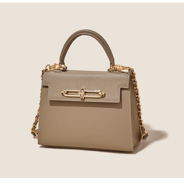 켈리 가방 여성의 2024 새로운 가죽 크로스 바디 여성 가방 하이 엔드 라이트 럭셔리 휴대용 어깨 작은 가방 대용량