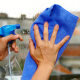Cross-border car wash towel 30*30 thick absorbent microfiber car cleaning multifunctional car towel Amazon