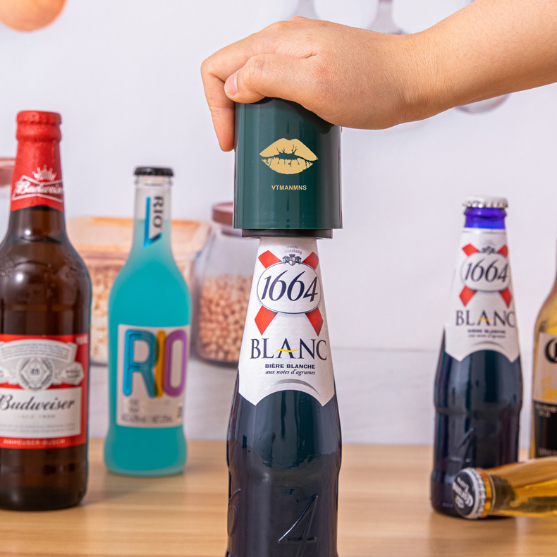 Opener de cerveza tipo de presión creativa automática sin rastro red botella abierta tapa de cerveza tapa de cerveza