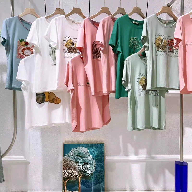 Футболка Snow Butterfly Manor 26, летняя, с вышивкой, больших размеров, хлопковая, для среднего и пожилого возраста, со скидкой от бренда, из физического магазина.