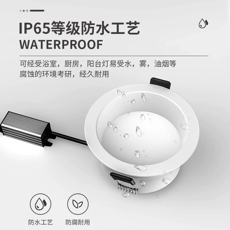 LED ceiling light for bathroom, built-in travel lights, ceiling lamp