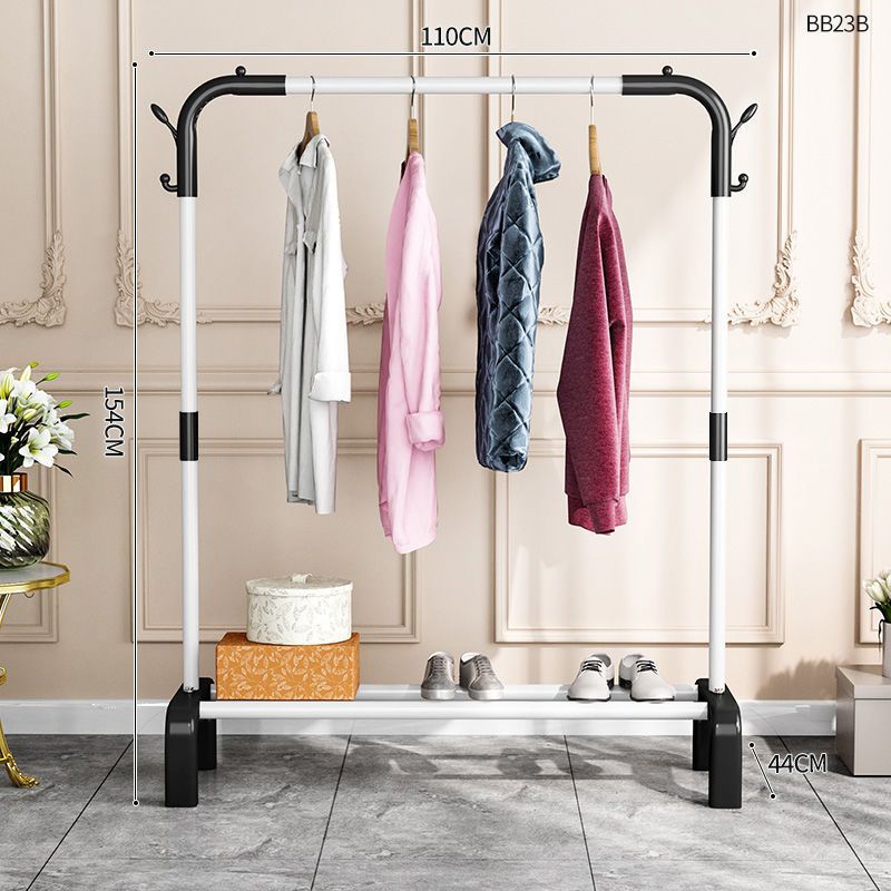 110cm [화이트 싱글폴] 더블후크 강화다리 -