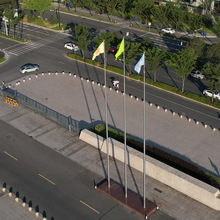 工地升降国旗杆杆12米旗杆厂家直销户外201不锈钢304可定制