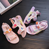 2022 summer new pattern Cartoon girl Korean Edition princess Sandals comfortable ventilation Velcro leisure time Sandy beach Sandals