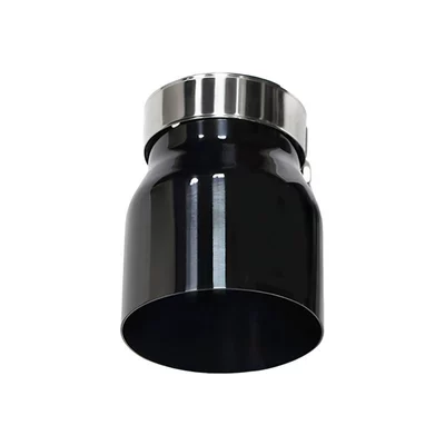 Stainless Steel Blue-Black Iridescent Tailpipe Exhaust – Exhaust pipe - black