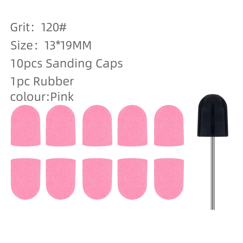 Máquina de pulir de tapas de arena de color de manicura especial transfronteriza herramienta de manicura removedor de uñas eliminación de piel muerta tapa de arena con tambor de arena