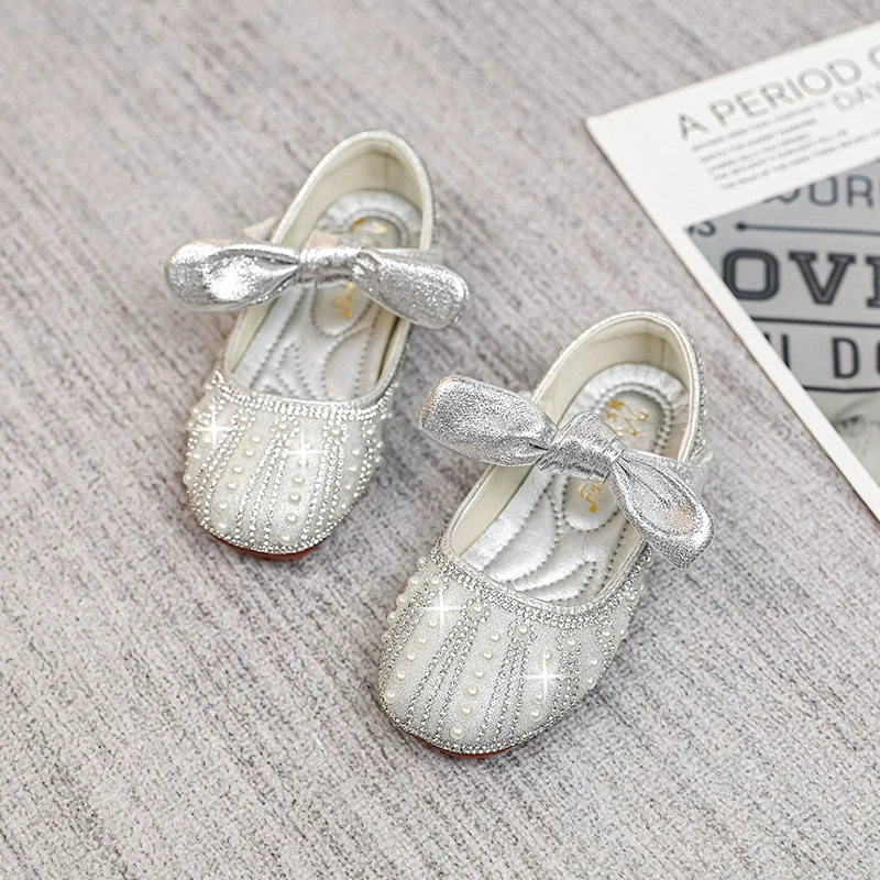 Туфли для девочек 2025: Новинка осени, детские туфли с квадратным носком, туфли принцессы, танцевальные туфли для маленьких девочек, туфли для школьниц с бантом