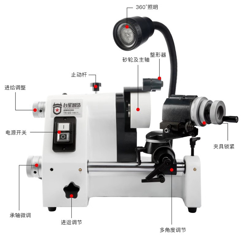 Taixing inteligente afiladora universal afiladora de alta precisión afiladora de cuchillo esférica afilada afiladora de corte afilada afiladora de broca afiladora