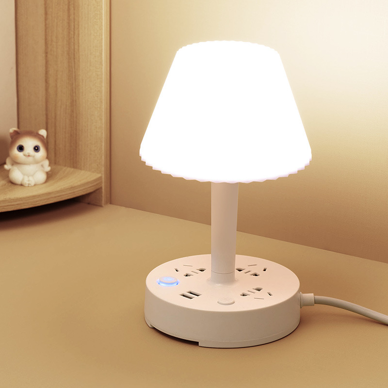 Multifunctional Desk Lamp for Study, Eye-Care Home Use, Plug-in Model, Suitable for Girls' Desk, Socket for Students' Dormitory, Small Table Lamp
