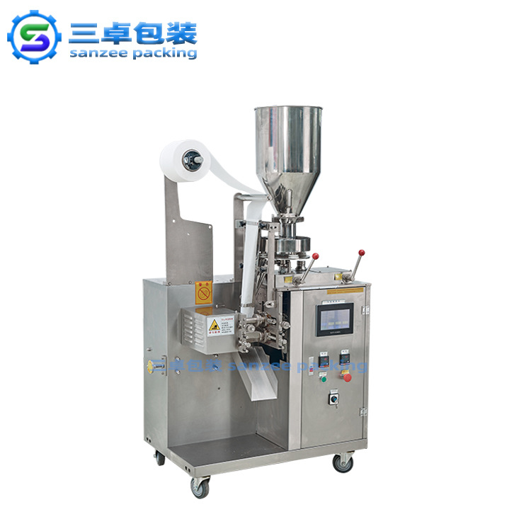 供应代用茶包装设备 立式颗粒粉剂分装机 自动过线茶叶包装机