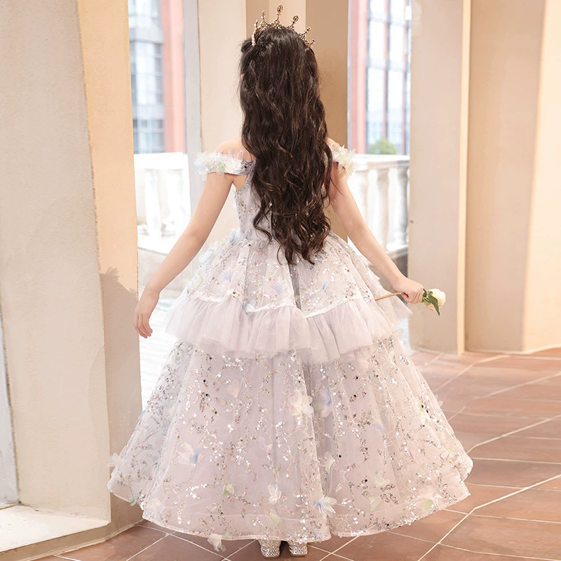 Dress, summer children's small princess costume, piano performance costume, suit, children's catwalk costume
