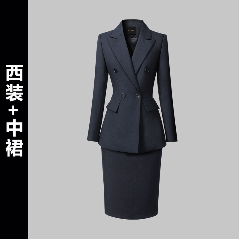 职场西装外套女2025新款高级感时尚通勤面试商务西服正装职业套装|undefined