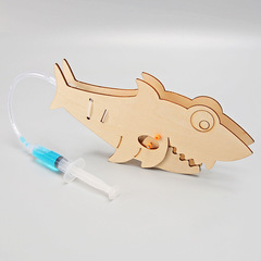 Handmade DIY Children's Science and Technology Project Scientific Experiment Kit Material Pack Hydraulic Shark Physics Teaching Tools for Primary School Students