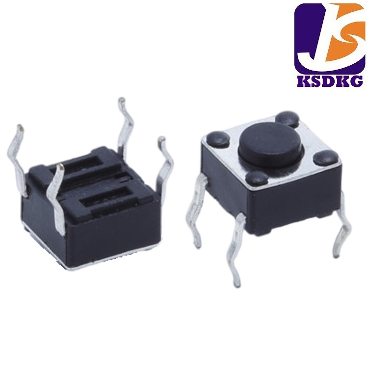 轻触按键开关插件四脚直插彩色开关 电磁炉按钮复位