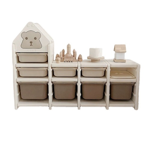 Playful Bear Children's Toy Storage Rack, Storage Cabinet, Shelf Organizer, Storage Cabinet, Baby Toy Rack, Organizing Cabinet, Large Capacity