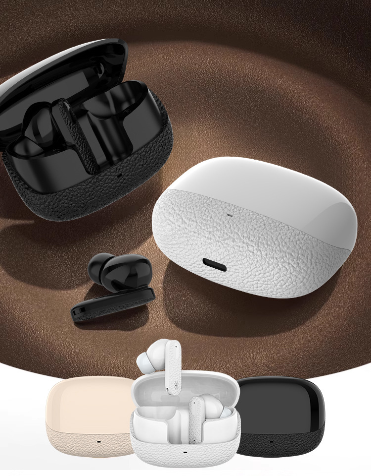 2025 Yeni Deri Dokulu J28 Kablosuz Bluetooth Kulaklık Kulakiçi Yüksek Kaliteli Nötr Spor Sony Hediyeleri İçin Uygun