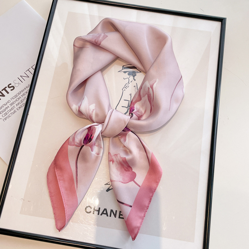 pink silk bandana pink silk bandana