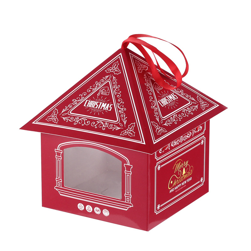 집 모양의 크리스마스 선물 상자