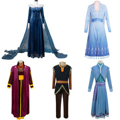 冰雪奇緣2cos服 安娜公主裙COSPLAY成人禮服 克里斯托夫cos服裝