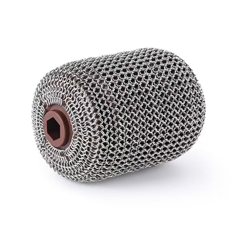 Wholesale 304 rodillos de acero inoxidable cepillo de barbacoa con luz LED sin cepillo de limpieza de pelo limpio de parrilla de barbacoa transfronteriza