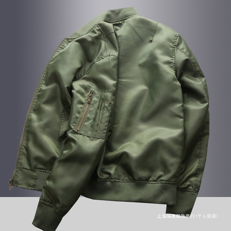 New Spring and Autumn Men's Loose Fit Large Size MA1 Pilot Jacket, Thin Baseball Jacket, Men's Casual Coat New Spring and Autumn Men's Loose Fit Large Size MA1 Pilot Jacket, Thin Baseball Jacket, Men's Casual Coat