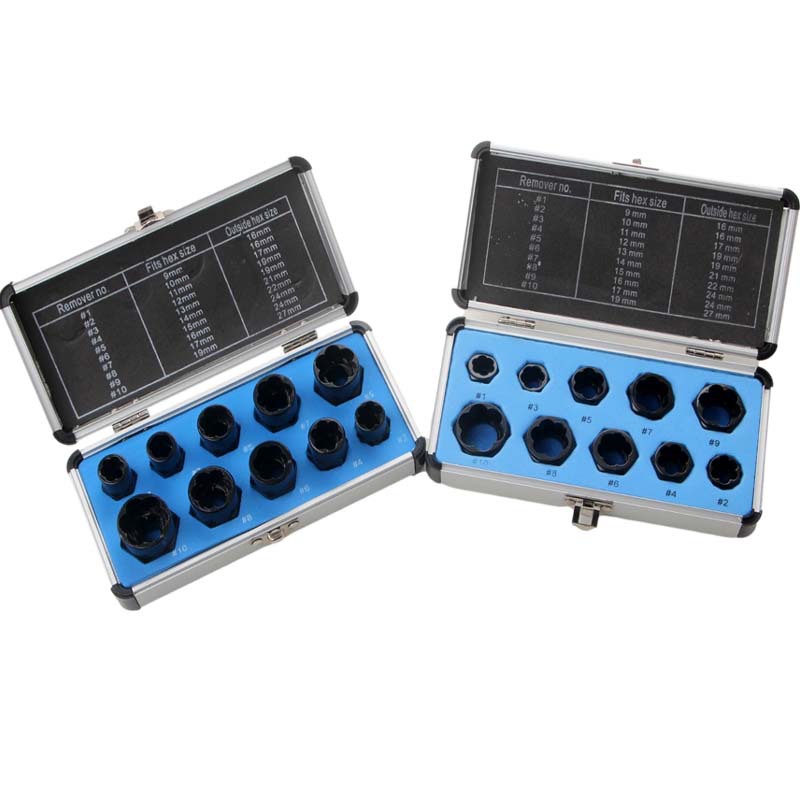 10pc破损螺母取出器铝盒6