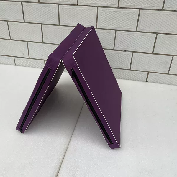 Pu leather dark purple 2 folds 100*50*5