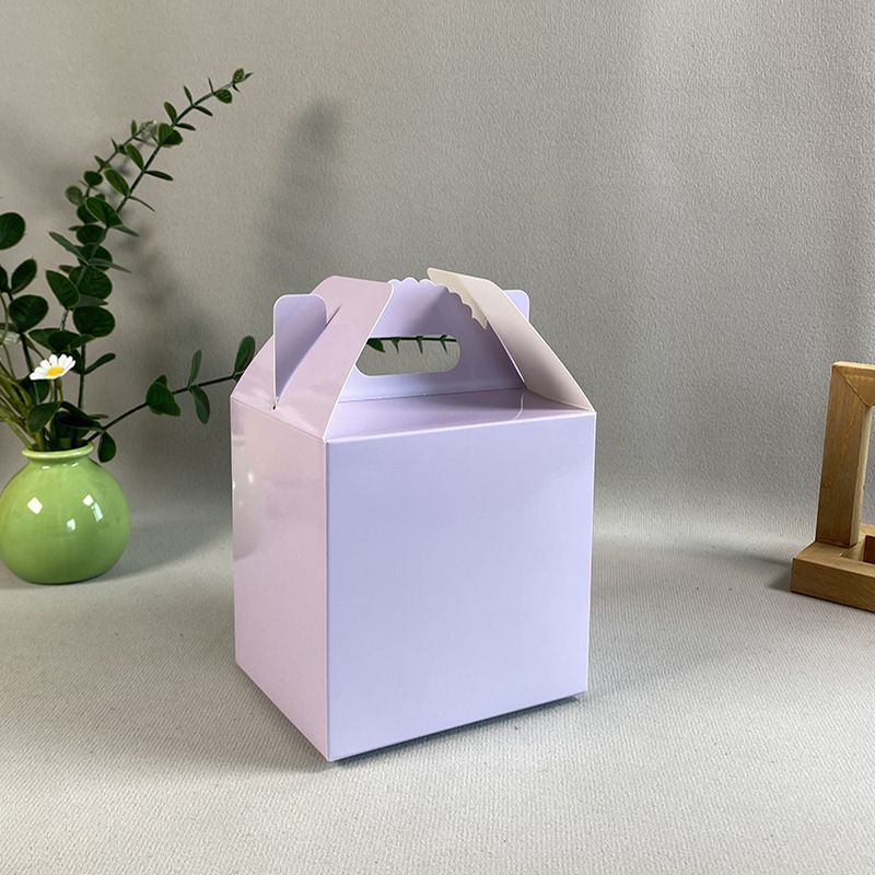 Caja portátil morada; 120*100*120MM