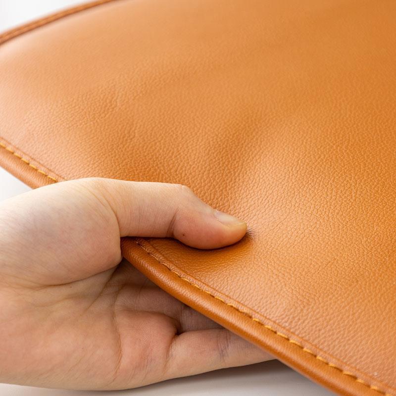 Silla de cuero impermeable, almohadilla de asiento de mesa de comedor, almohadilla de taburetes antideslizante, almohadilla de oficina para sentarse