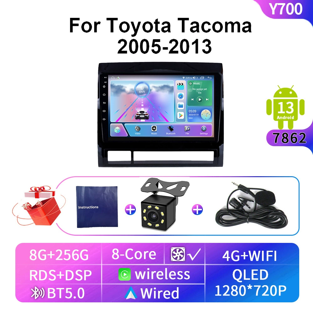 Кросс-б BORDER применимо к 05-13 Toyota Tacoma TACOMA Android мультимедийная навигация GPS с подключением к автомобилю