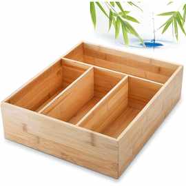 分格收纳盒家用桌面零食干果盒杂物整理盒咖啡厅茶包储物木盒实木