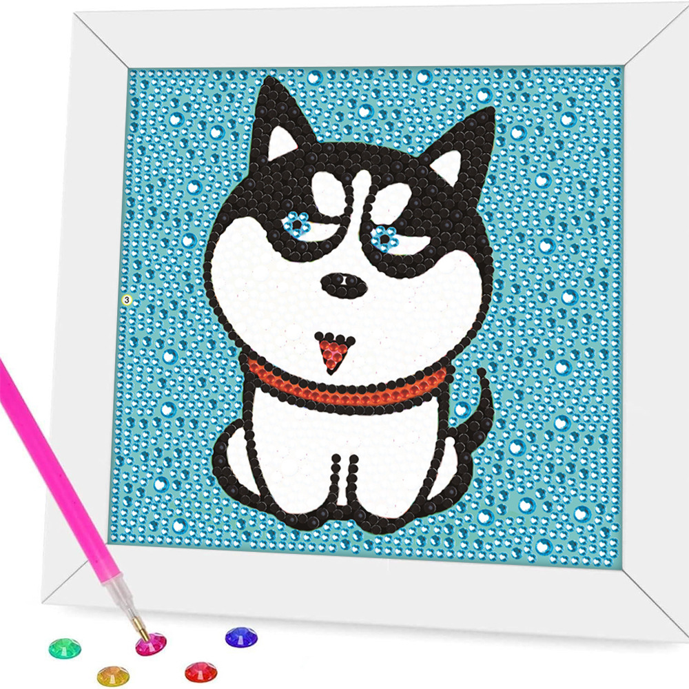 Taller artesanal de explosión transfronteriza DIY pintura de diamantes infantil puzzle punto de diamantes juguetes de chicas llenos de diamantes pintura decorativa al por mayor