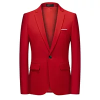 Pink yellow classic suit jacket