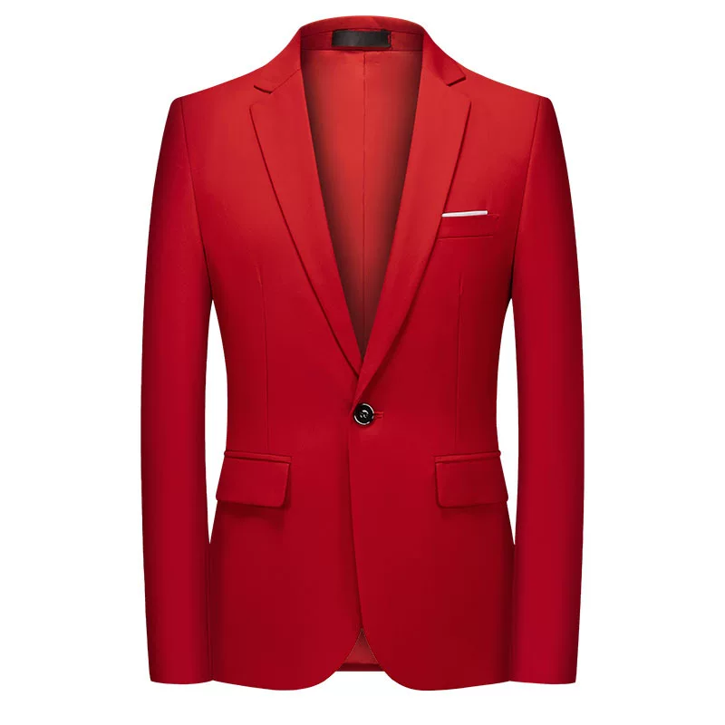 Pink yellow classic suit jacket